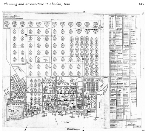 Figure 3. Abadan, map of 1928. (Source: BP Archive).